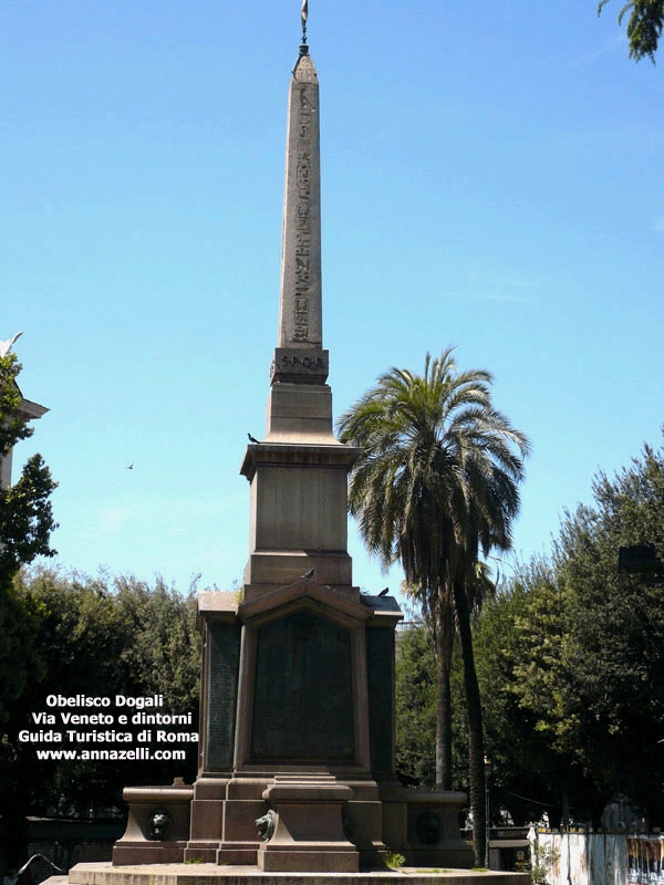 OBELISCO DOGALI PIAZZA DELLA REPUBBLICA VIA VENETO E DINTORNI ROMA