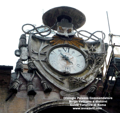 OROLOGIO PALAZZO DEL COMMENDATORE BORGO E DINTORNI ROMA
