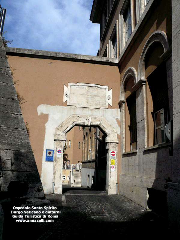 Ospedale Santo Spirito via dei Penitenzieri Borgo Vaticano e dintorni (Roma)
