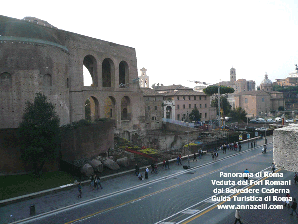 PANORAMA DI ROMA DAL BELVEDERE CEDERNA ROMA
