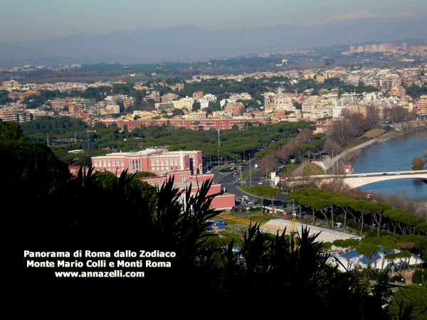 PANORAMA DI ROMA DALLO ZODIACO MONTE MARIO