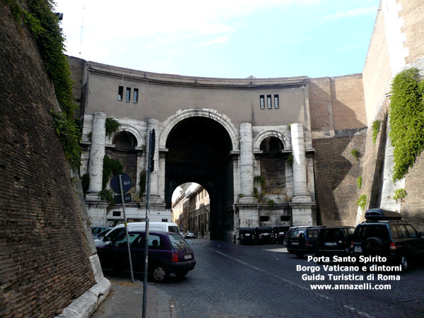 PORTA SANTO SPIRITO BORGO VATICANO E DINTORNI (ROMA)