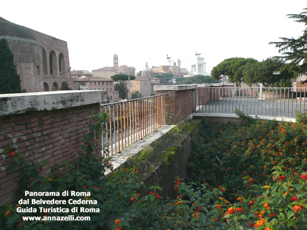 Panorama di Roma dal Belvedere Cederna Roma