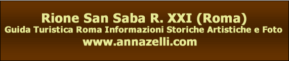 Rione San Saba R. XXI Roma