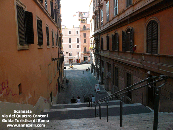 SCALINATA A VIA DEI QUATTRO CANTONI ROMA