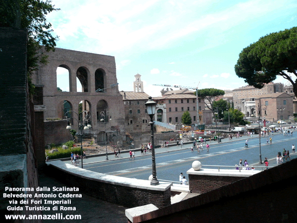 Scalinata Belvedere Antonio Cederna Roma