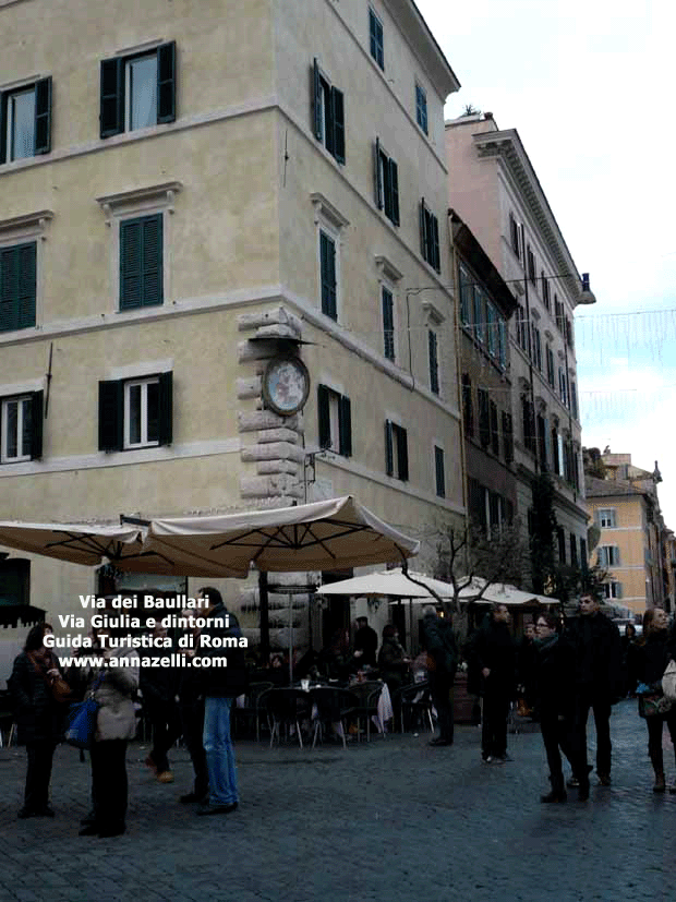 VIA DEI BAULLARI ZONA VIA GIULIA E DINTORNI ROMA