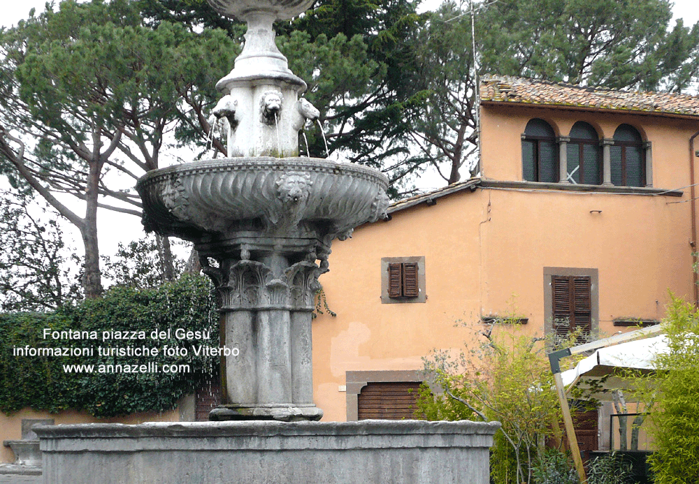 FOTO FONTANA PIAZZA DEL GESU' VITERBO INFORMAZIONI