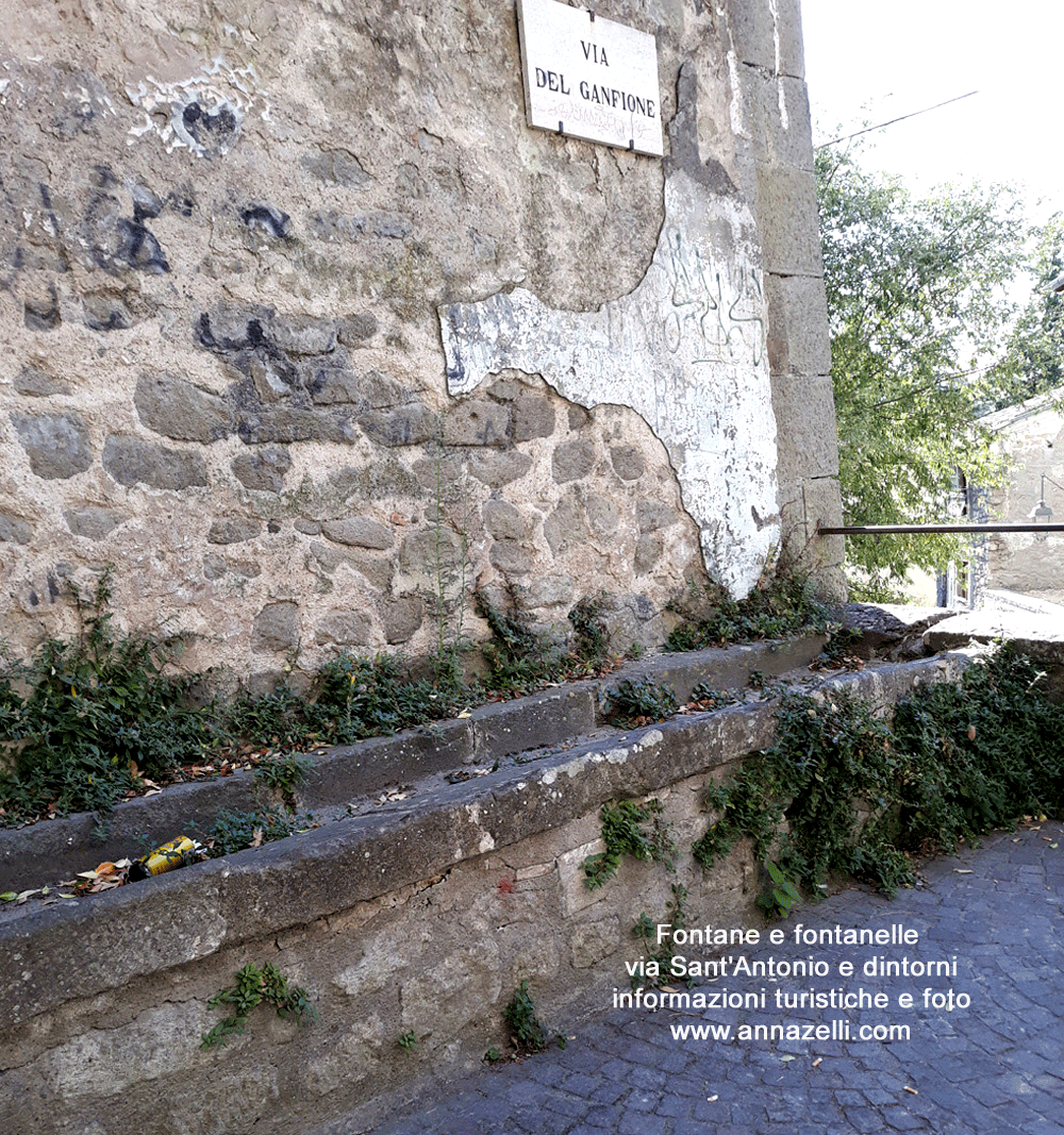 FOTO FONTANE E FONTANELLE VIA SANT'ANTONIO E DINTORNI VITERBO E INFORMAZIONI