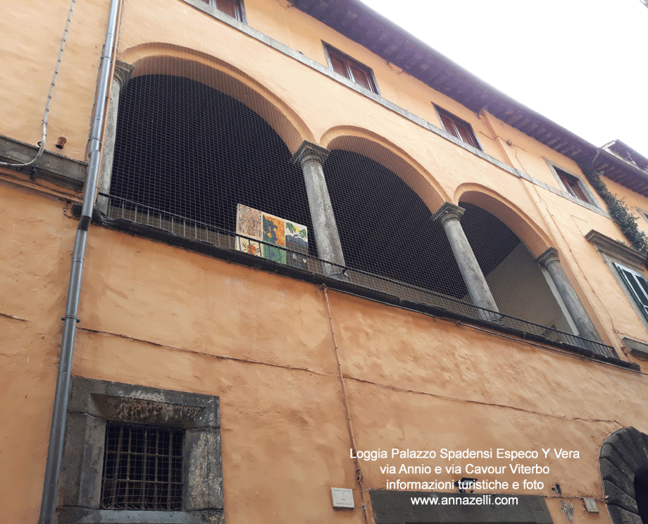 FOTO LOGGIA PALAZZO SPADENSI VITERBO INFORMAZIONI TURISTICHE