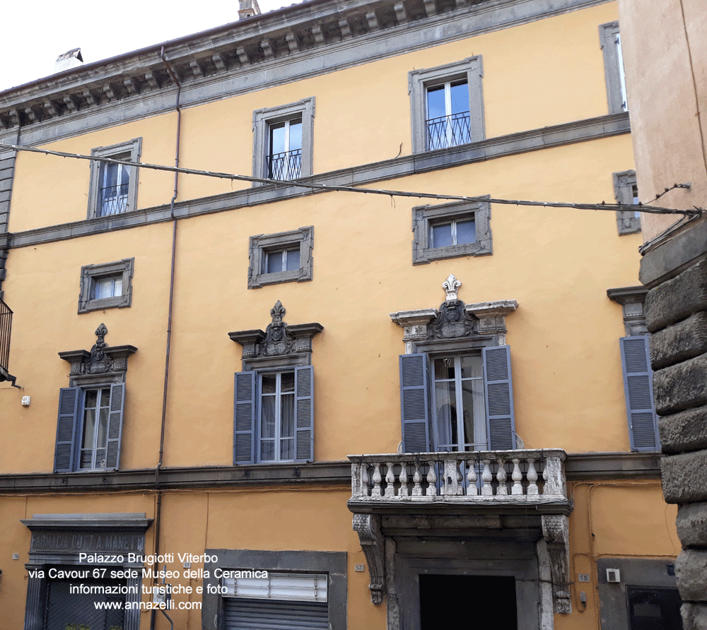 FOTO PALAZZO BRUGIOTTI VITERBO VIA CAVOUR INFORMAZIONI