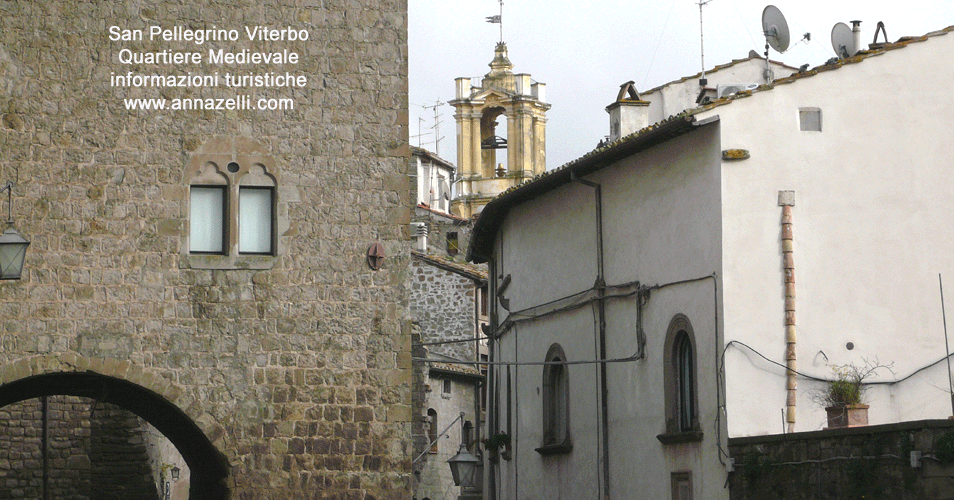 FOTO VIA SAN PELLEGRINO VITERBO QUARTIERE MEDIEVALE INFORMAZIONI TURISTICHE ANNA ZELLI