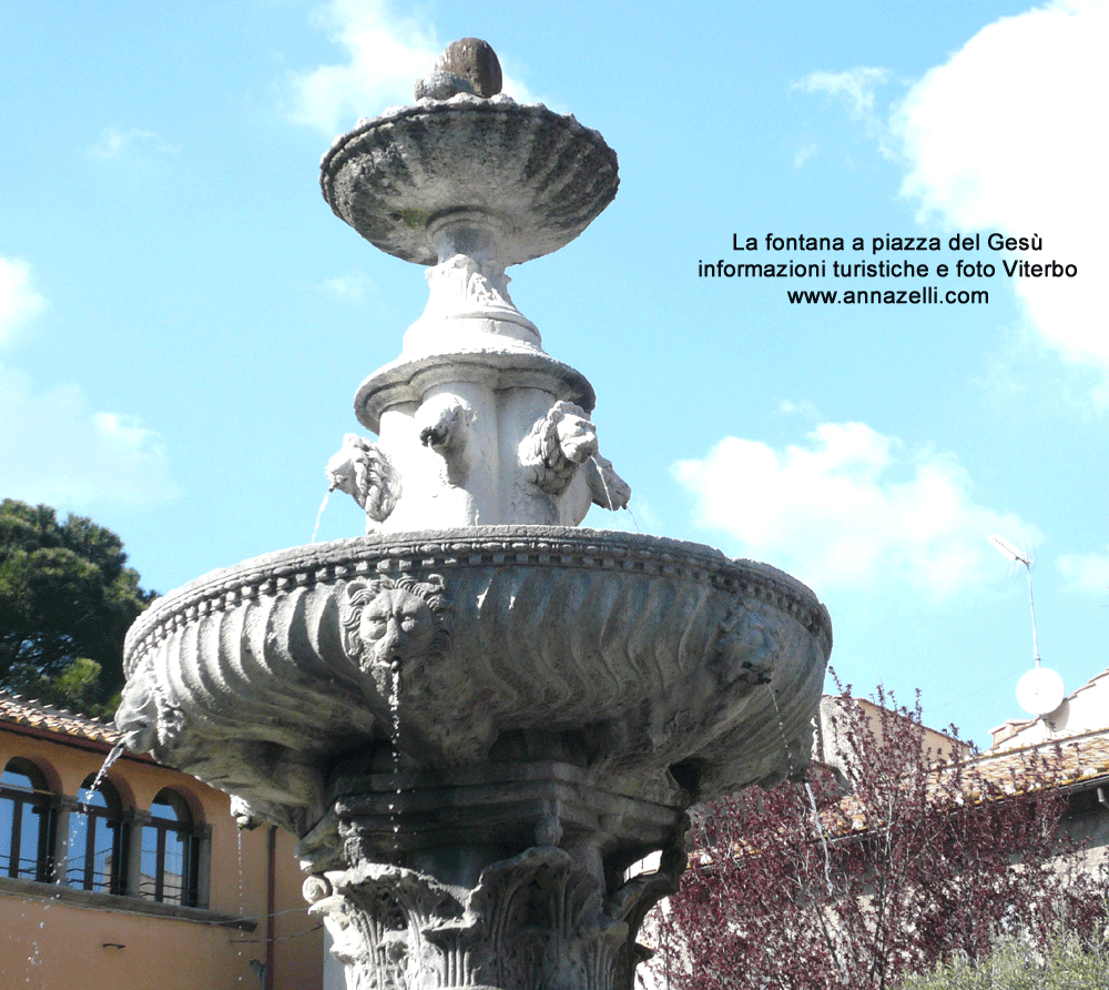 LA FONTANA A PIAZZA DEL GESU' VITERBO