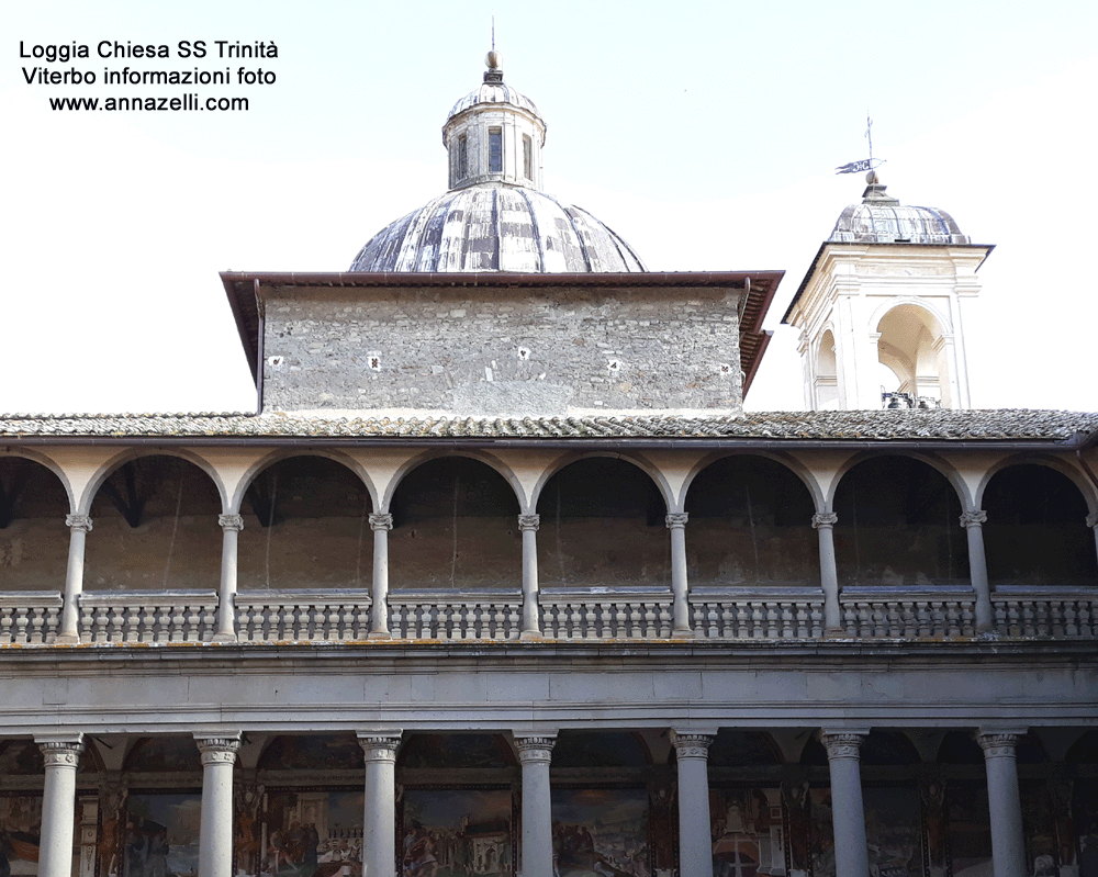 LOGGIA CHIESA SS TRINITA' VITERBO INFO E FOTO