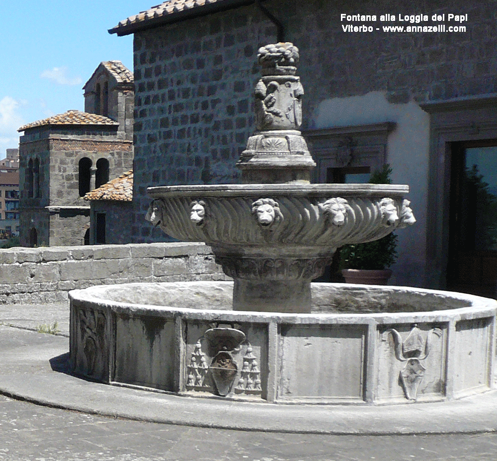 viterbo fontana alla loggia dei papi viterbo info e foto anna zelli