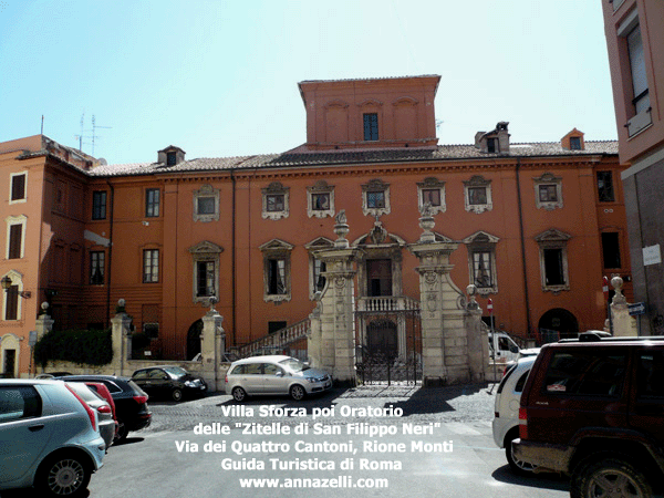 Villa Sforza via dei Quattro Cantoni, Roma