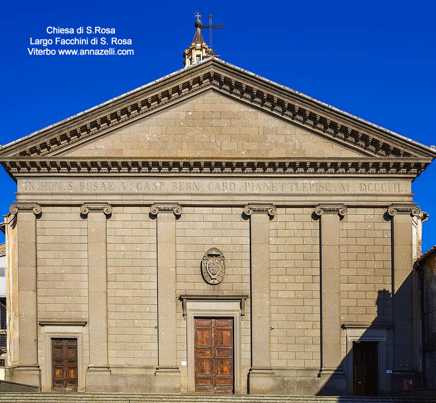 chiesa di santa rosa largo facchini di santa rosa viterbo