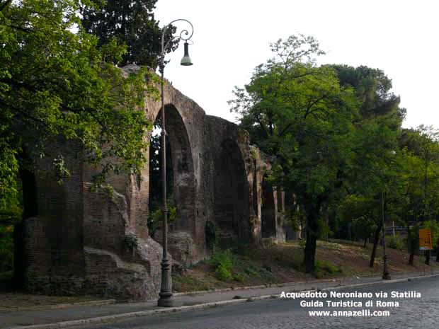 acquedotto neroniano via statilia laterano e dintorni roma