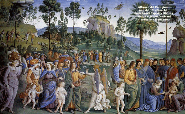 affreschi pareti laterali cappella sistina (musei vaticani)