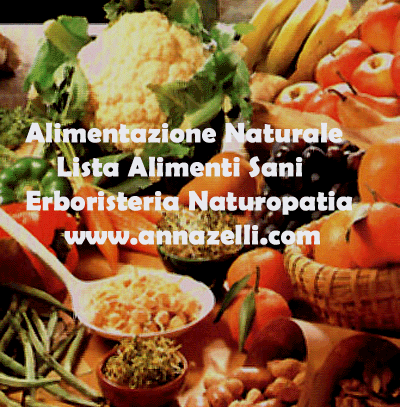 Alimentazione Sana Naturale lista alimenti sani