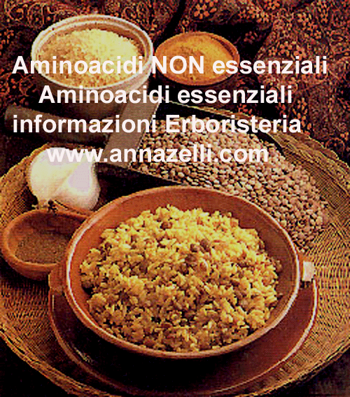 AMINOACIDI ESSENZIALI,AMINOACIDI NON ESSENZIALI,ERBORISTERIA,NATUROPATIA