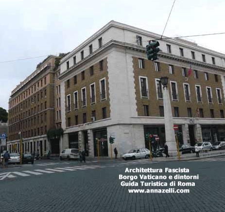 architettura fascista via della conciliazione borgo vaticano e dintorni roma