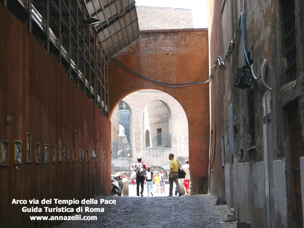 arco via del tempio della pace, roma