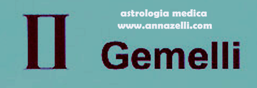 GEMELLI SEGNO ZODIACALE ASTROLOGIA MEDICA