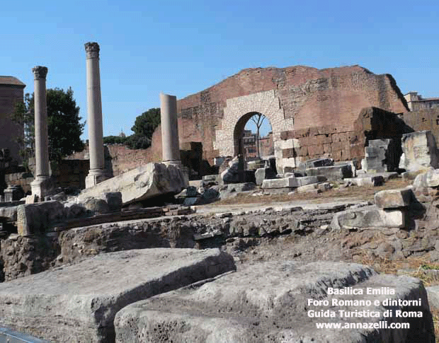 basilica emilia resti foro romano e dintorni roma
