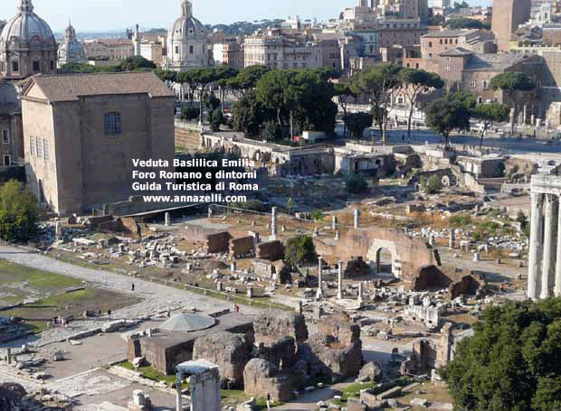 basilica emilia veduta dal palatino foro romano e dintorni roma