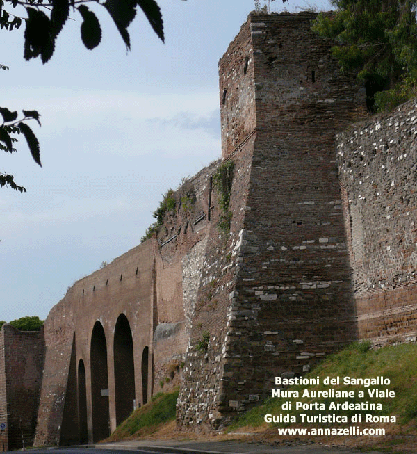 bastioni del sangallo via di porta ardeatina caracalla e dintorni roma