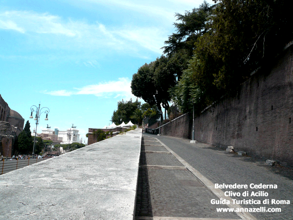 belvedere cederna clivo di acilio roma