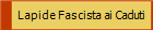 Lapide Fascista ai Caduti