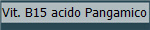 Vit. B15 acido Pangamico