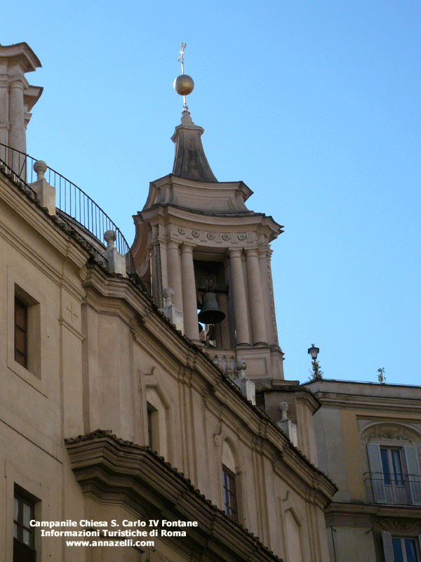 campanile chiesa san carlo alle quattro fontane roma