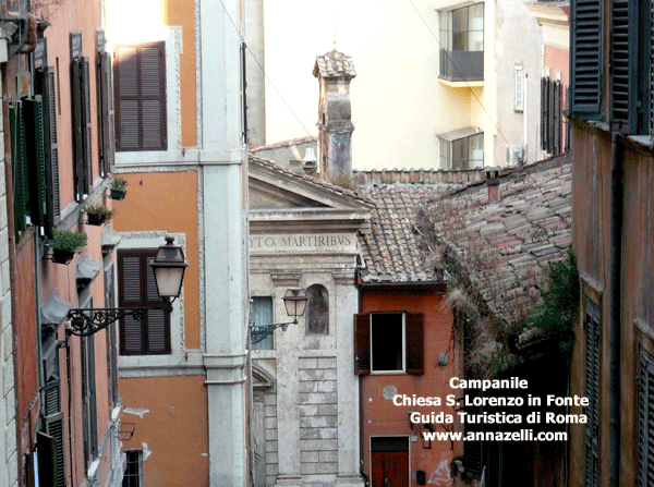 campanile chiesa san lorenzo in fonte via urbana roma