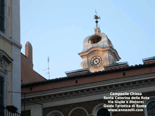 campanile chiesa santa caterina della rota via giulia e dintorni roma