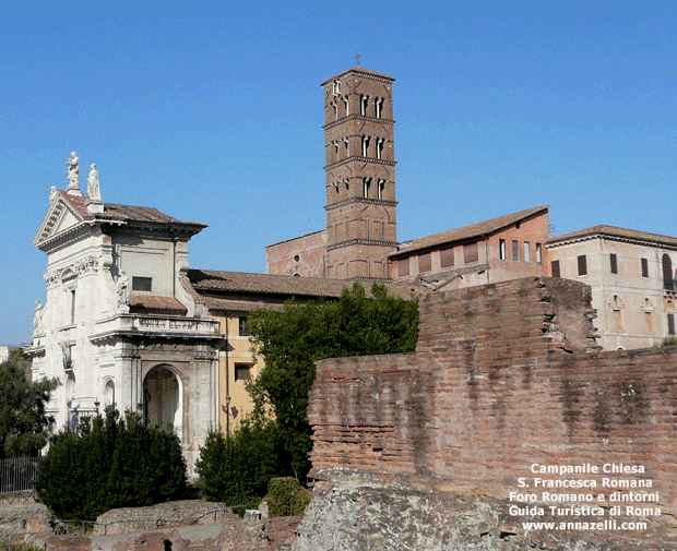 campanile chiesa santa francesca romana foro romano e dintorni roma