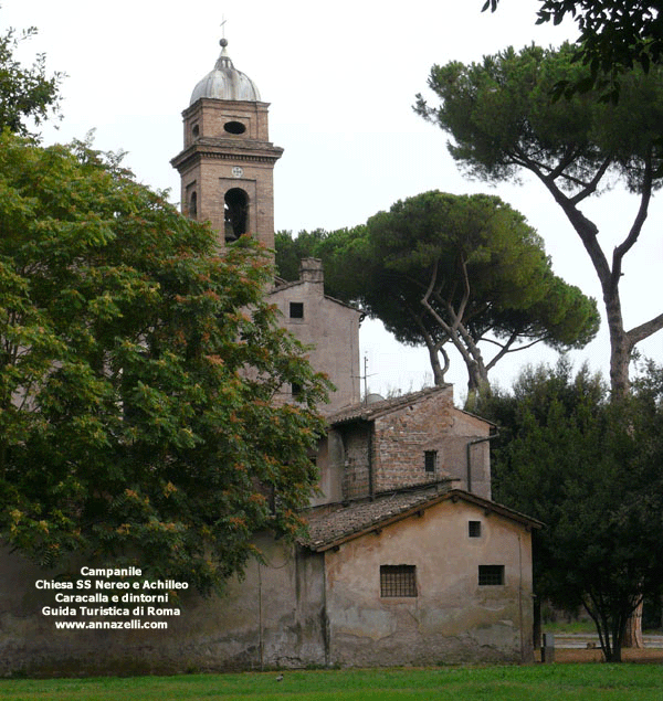 campanile chiesa santi nereo e achilleo caracalla e dintorni (roma)