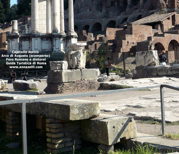 arco dorico arco di augusto foro romano roma