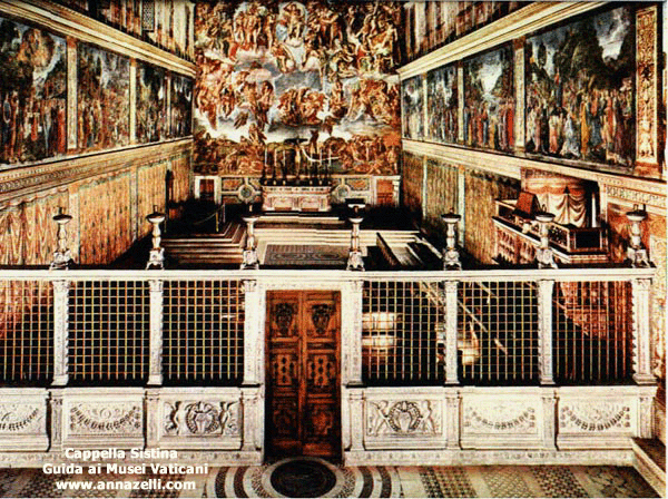 cappella sistina transetto ai musei vaticani