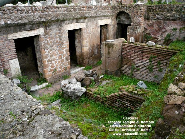 carcer accanto al tempio di romolo foro romano e dintorni roma