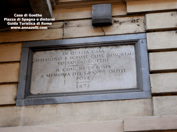 casa di goethe piazza di spagna e dintorni roma