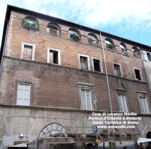casa di lorenzo manlio portico d'ottavia roma