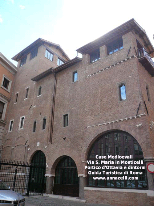 case medioevali via santa maria in monticelli portico d'ottavia roma