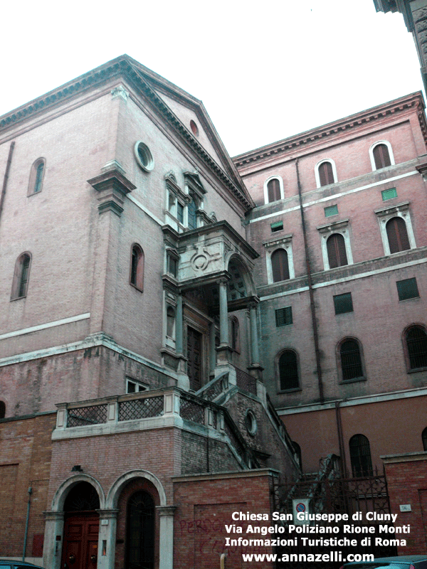 Chiesa San Giuseppe di Cluny Rione Monti a Roma