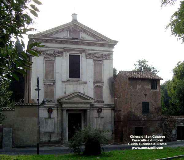 ciesa di san cesareo via di san sebastiano caracalla e dintorni roma