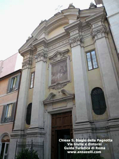 chiesa san biagio della pagnotta via giulia e dintorni roma