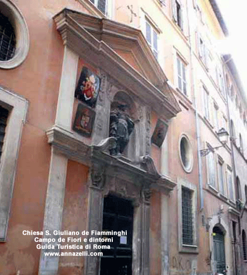 chiesa san giuliano dei fiamminghi campo de fiori e dintorni (roma)
