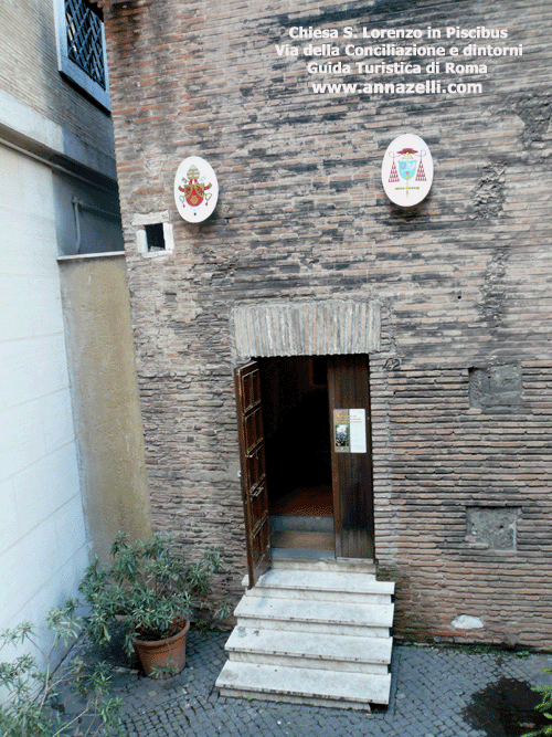chiesa san lorenzo in piscibus via della conciliazione e dintorni roma